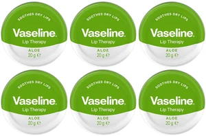 Vaseline Aloe Vera Lip Therapy, Soothes Dry Lips, 20g (6-Pack) Vaseline Aloe Vera Lip Therapy, Soothes Dry Lips, 20g (6-Pack)