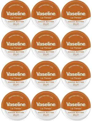 Vaseline Lip Therapy Tin Cocoa 20 g (12-Pack) Vaseline Lip Therapy Tin Cocoa 20 g (12-Pack)
