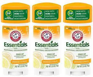 Arm & Hammer Essentials Deodorant Orange Citrus 2.5 oz (3-Pack) Arm & Hammer Essentials Deodorant Orange Citrus 2.5 oz (3-Pack)