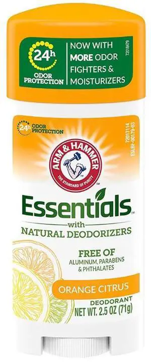 Arm & Hammer Essentials Deodorant Orange Citrus 2.5 oz (1-Pack) Arm & Hammer Essentials Deodorant Orange Citrus 2.5 oz (1-Pack)