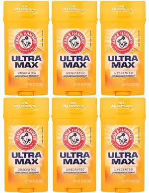 Arm & Hammer Ultramax Deodorant Unscented 2.6 oz (6-Pack) Arm & Hammer Ultramax Deodorant Unscented 2.6 oz (6-Pack)