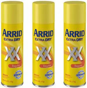 Arrid Xx Extra Dry Aerosol Antiperspirant Deodorant, Regular, 6 oz (3-Pack / regular) Arrid Xx Extra Dry Aerosol Antiperspirant Deodorant, Regular, 6 oz (3-Pack / regular)