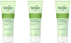 Simple Kind To Skin Smoothing Facial Scrub, 75 ml (3-Pack) Simple Kind To Skin Smoothing Facial Scrub, 75 ml (3-Pack)