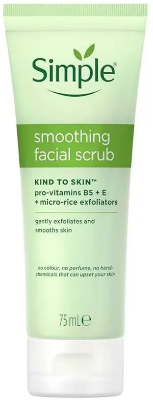 Simple Kind To Skin Smoothing Facial Scrub, 75 ml (1-Pack) Simple Kind To Skin Smoothing Facial Scrub, 75 ml (1-Pack)