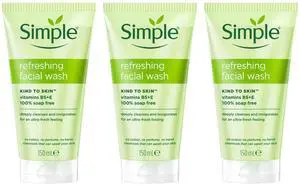 Simple Refresh Facial Wash Gel, 150 ml (3-Pack) Simple Refresh Facial Wash Gel, 150 ml (3-Pack)