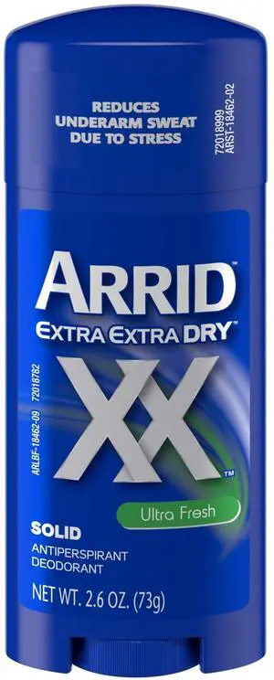 Arrid Xx Extra Extra Dry Solid Antiperspirant Deodorant, Ultra Fresh, 2.6 oz (1-Pack) Arrid Xx Extra Extra Dry Solid Antiperspirant Deodorant, Ultra Fresh, 2.6 oz (1-Pack)