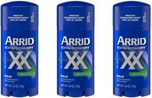 Arrid Xx Extra Extra Dry Solid Antiperspirant Deodorant, Ultra Fresh, 2.6 oz (3-Pack) Arrid Xx Extra Extra Dry Solid Antiperspirant Deodorant, Ultra Fresh, 2.6 oz (3-Pack)