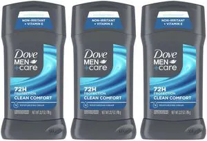 Dove Men+Care Invisible Solid Antiperspirant Deodorant - Clean Comfort, 76 g (3-Pack) Dove Men+Care Invisible Solid Antiperspirant Deodorant - Clean Comfort, 76 g (3-Pack)
