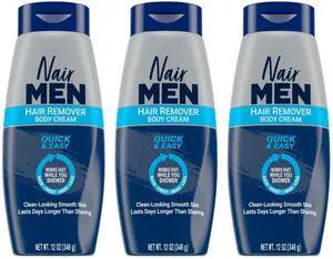 Nair Men Body Cream Hair Remover, 12 oz (3-Pack) Nair Men Body Cream Hair Remover, 12 oz (3-Pack)