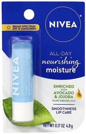 Nivea A Kiss Of Smoothness Hydrating Lip Care Spf 15, 0.17 oz (1-Pack) Nivea A Kiss Of Smoothness Hydrating Lip Care Spf 15, 0.17 oz (1-Pack)