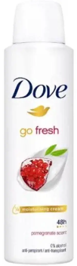 Dove Go Fresh Antiperspirant Body Spray, Pomegranate & Lemon, 5.07 oz (1-Pack) Dove Go Fresh Antiperspirant Body Spray, Pomegranate & Lemon, 5.07 oz (1-Pack)