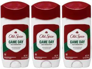 Old Spice Mens High Endurance Game Day Antiperspirant Deodorant Invisible Solid, 3 oz (3-Pack) Old Spice Mens High Endurance Game Day Antiperspirant Deodorant Invisible Solid, 3 oz (3-Pack)