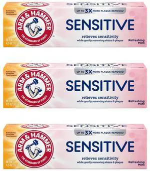 Arm & Hammer Sensitive Teeth & Gums Toothpaste, 4.5 oz (3-Pack) Arm & Hammer Sensitive Teeth & Gums Toothpaste, 4.5 oz (3-Pack)