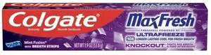Colgate Toothpaste Max Fresh Knockout 1.9 oz (1-Pack) Colgate Toothpaste Max Fresh Knockout 1.9 oz (1-Pack)