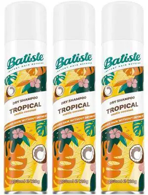 Batiste Dry Shampoo Tropical 200 ml (3-Pack) Batiste Dry Shampoo Tropical 200 ml (3-Pack)