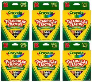 Crayola 16ct Triangular Crayons (6-Pack) Crayola 16ct Triangular Crayons (6-Pack)