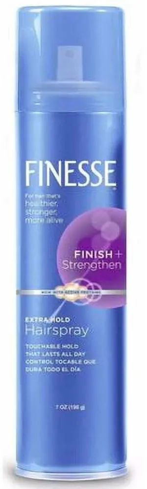 Finesse Finish + Strengthen Extra Hold Hairspray, 7.0 oz (1-Pack) Finesse Finish + Strengthen Extra Hold Hairspray, 7.0 oz (1-Pack)