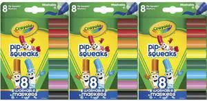 Crayola 8ct Pip-Squeaks Washable Markers (3-Pack) Crayola 8ct Pip-Squeaks Washable Markers (3-Pack)