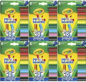 Crayola 8ct Pip-Squeaks Washable Markers (6-Pack) Crayola 8ct Pip-Squeaks Washable Markers (6-Pack)