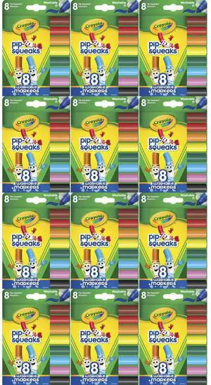 Crayola 8ct Pip-Squeaks Washable Markers (12-Pack) Crayola 8ct Pip-Squeaks Washable Markers (12-Pack)