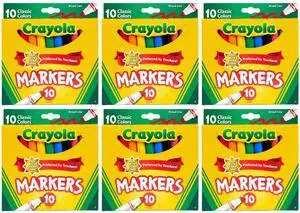 Crayola Classic Broad Line Markers, 10 Count (6-Pack) Crayola Classic Broad Line Markers, 10 Count (6-Pack)