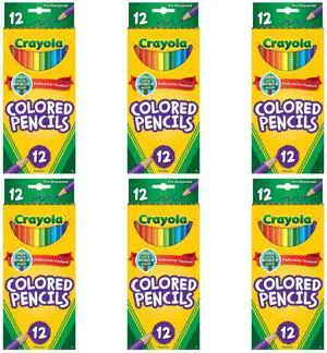 Crayola Colored Pencils, Standard Size, Non-Toxic, 12 Count (6-Pack) Crayola Colored Pencils, Standard Size, Non-Toxic, 12 Count (6-Pack)