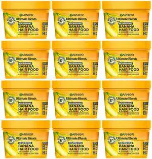Garnier Ultimate Blends Hair Food Banana 3-In-1 Dry Hair Mask Treatment (12-Pack / 13.7 Fl Oz (Pack of 1)) Garnier Ultimate Blends Hair Food Banana 3-In-1 Dry Hair Mask Treatment (12-Pack / 13.7 Fl Oz (Pack of 1))