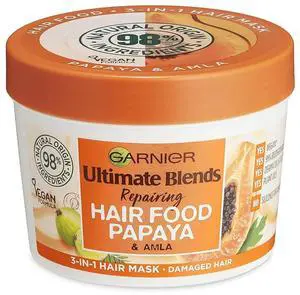 Garnier Ultimate Blends Hair Food Papaya 3-In-1 Damaged Hair Mask Treatment (1-Pack / 13.19 Fl Oz (Pack of 1)) Garnier Ultimate Blends Hair Food Papaya 3-In-1 Damaged Hair Mask Treatment (1-Pack / 13.19 Fl Oz (Pack of 1))