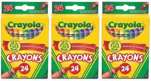 Crayola Crayons, Standard Size, Non-Toxic, 24 Count (3-Pack) Crayola Crayons, Standard Size, Non-Toxic, 24 Count (3-Pack)