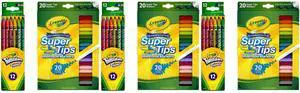 Crayola Creative Art Set 3 Pack Twistables Colored Pencils 12 Count & 3 Pack Super Tips Markers 20 Count Crayola Creative Art Set 3 Pack Twistables Colored Pencils 12 Count & 3 Pack Super Tips Markers 20 Count