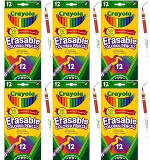 Crayola Erasable Colored Pencils 12 ct (6-Pack) Crayola Erasable Colored Pencils 12 ct (6-Pack)