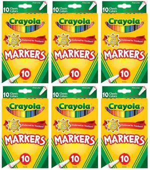 Crayola Fine Line Markers, 10 Count (6-Pack) Crayola Fine Line Markers, 10 Count (6-Pack)