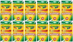 Crayola Fine Line Markers, 10 Count (12-Pack) Crayola Fine Line Markers, 10 Count (12-Pack)