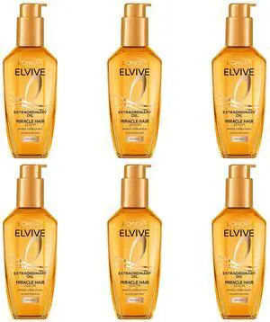 L'Oreal Extraordinary Oil Elvive Hair Oil, 100 ml (6-Pack) L'Oreal Extraordinary Oil Elvive Hair Oil, 100 ml (6-Pack)