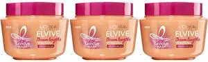 Loreal Paris Elvive Dream Lengths Hair Mask, Nourishing & Strengthening Treatment, Enriched With Castor Oil, For Long, Damaged Hair (3-Pack) Loreal Paris Elvive Dream Lengths Hair Mask, Nourishing & Strengthening Treatment, Enriched With Castor Oil, For Long, Damaged Hair (3-Pack)