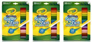 Crayola Super Tips Washable Markers For Kids (3-Pack / 1) Crayola Super Tips Washable Markers For Kids (3-Pack / 1)