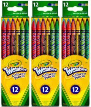 Crayola Twistables Colored Pencils 12 Count (3-Pack) Crayola Twistables Colored Pencils 12 Count (3-Pack)