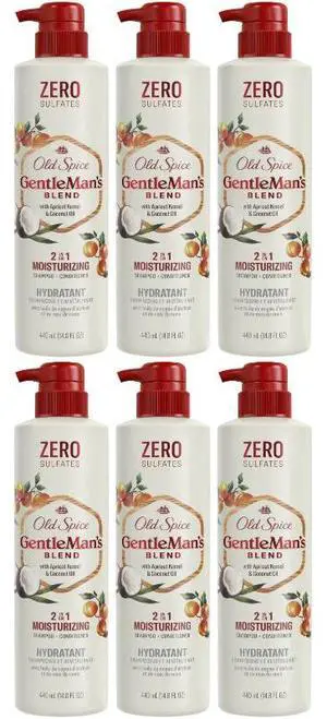 Old Spice 2in1 Shampoo Conditioner Apricot 14.8 oz (6-Pack) Old Spice 2in1 Shampoo Conditioner Apricot 14.8 oz (6-Pack)