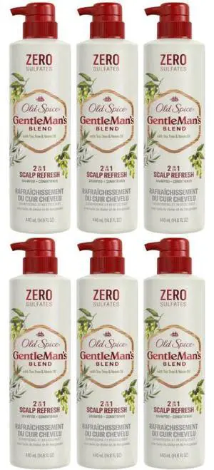 Old Spice 2in1 Shampoo Conditioner Tea Tree 14.8 oz (6-Pack) Old Spice 2in1 Shampoo Conditioner Tea Tree 14.8 oz (6-Pack)