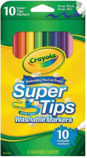 Crayola Super Tips Washable Markers 10 ct (6-Pack) Crayola Super Tips Washable Markers 10 ct (6-Pack)