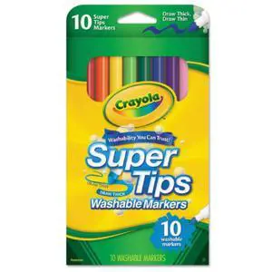 Crayola Super Tips Washable Markers 10 ct (3-Pack) Crayola Super Tips Washable Markers 10 ct (3-Pack)