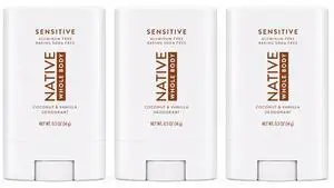 Native Whole Body Deodorant Coconut & Vanilla 0.5 oz (3-Pack) Native Whole Body Deodorant Coconut & Vanilla 0.5 oz (3-Pack)