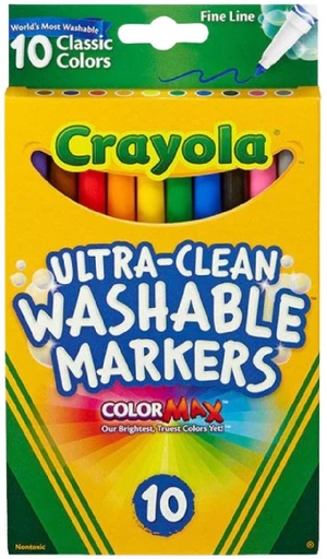 Crayola Washable Fine Line Markers 10 ct Crayola Washable Fine Line Markers 10 ct