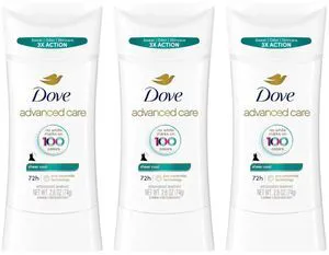 Dove Advanced Care Sheer Cool Antiperspirant Deodorant Stick 2.6 oz (3-Pack) Dove Advanced Care Sheer Cool Antiperspirant Deodorant Stick 2.6 oz (3-Pack)