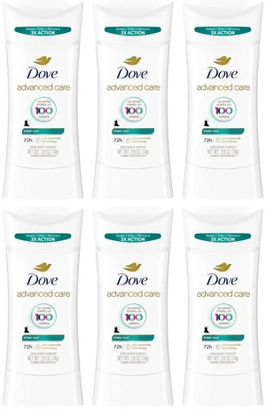 Dove Advanced Care Sheer Cool Antiperspirant Deodorant Stick 2.6 oz (6-Pack) Dove Advanced Care Sheer Cool Antiperspirant Deodorant Stick 2.6 oz (6-Pack)