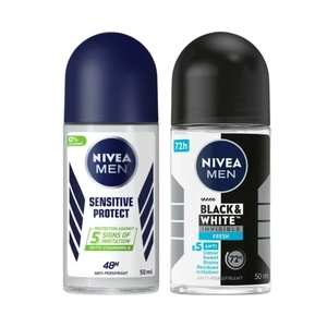 Nivea Combo Pack - Sensitive Protect 50 ml + Black & White Invisible Fresh 50 ml Nivea Combo Pack - Sensitive Protect 50 ml + Black & White Invisible Fresh 50 ml