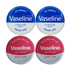 Vaseline Lip Therapy Balm Variety Pack - 2x Vaseline Original + 2x Vaseline Rosy Vaseline Lip Therapy Balm Variety Pack - 2x Vaseline Original + 2x Vaseline Rosy
