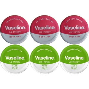 Vaseline Lip Therapy Balm Set - 3x Vaseline Rosy + 3x Vaseline Aloe Vera Vaseline Lip Therapy Balm Set - 3x Vaseline Rosy + 3x Vaseline Aloe Vera