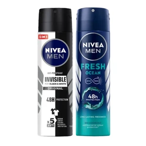 Nivea Deodorant Spray 150 ml Set - Fresh Ocean + Black & White (2 Pack) Nivea Deodorant Spray 150 ml Set - Fresh Ocean + Black & White (2 Pack)