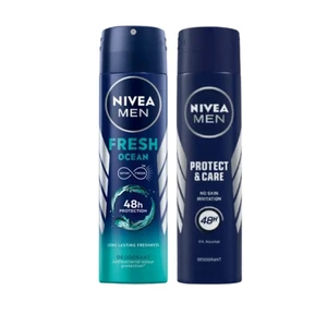 Nivea Deodorant Spray 150 ml Fresh Ocean + Protect & Care - 2 Pack Nivea Deodorant Spray 150 ml Fresh Ocean + Protect & Care - 2 Pack